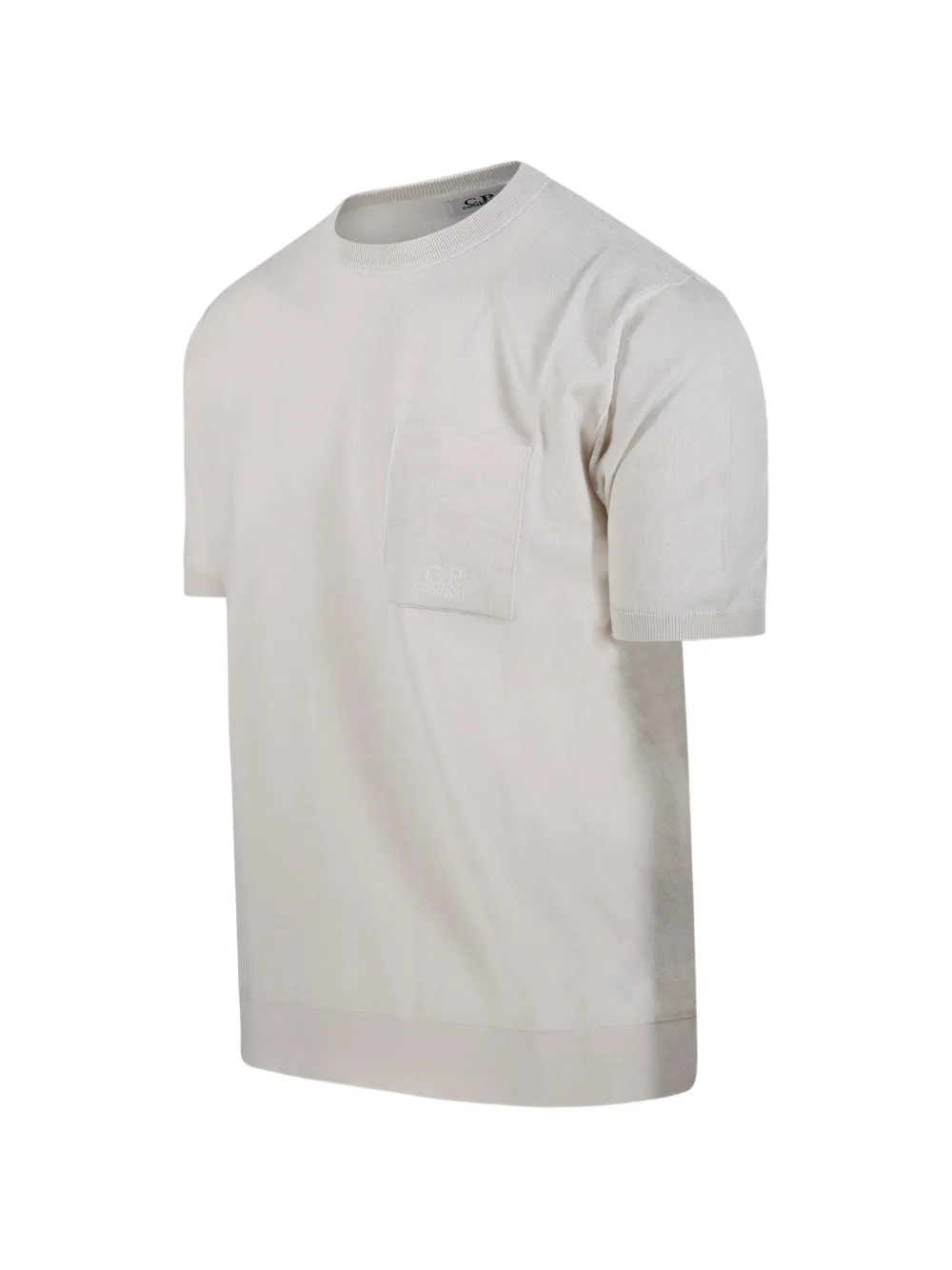 C.P. Company T-shirt met geborduurd logo Beige