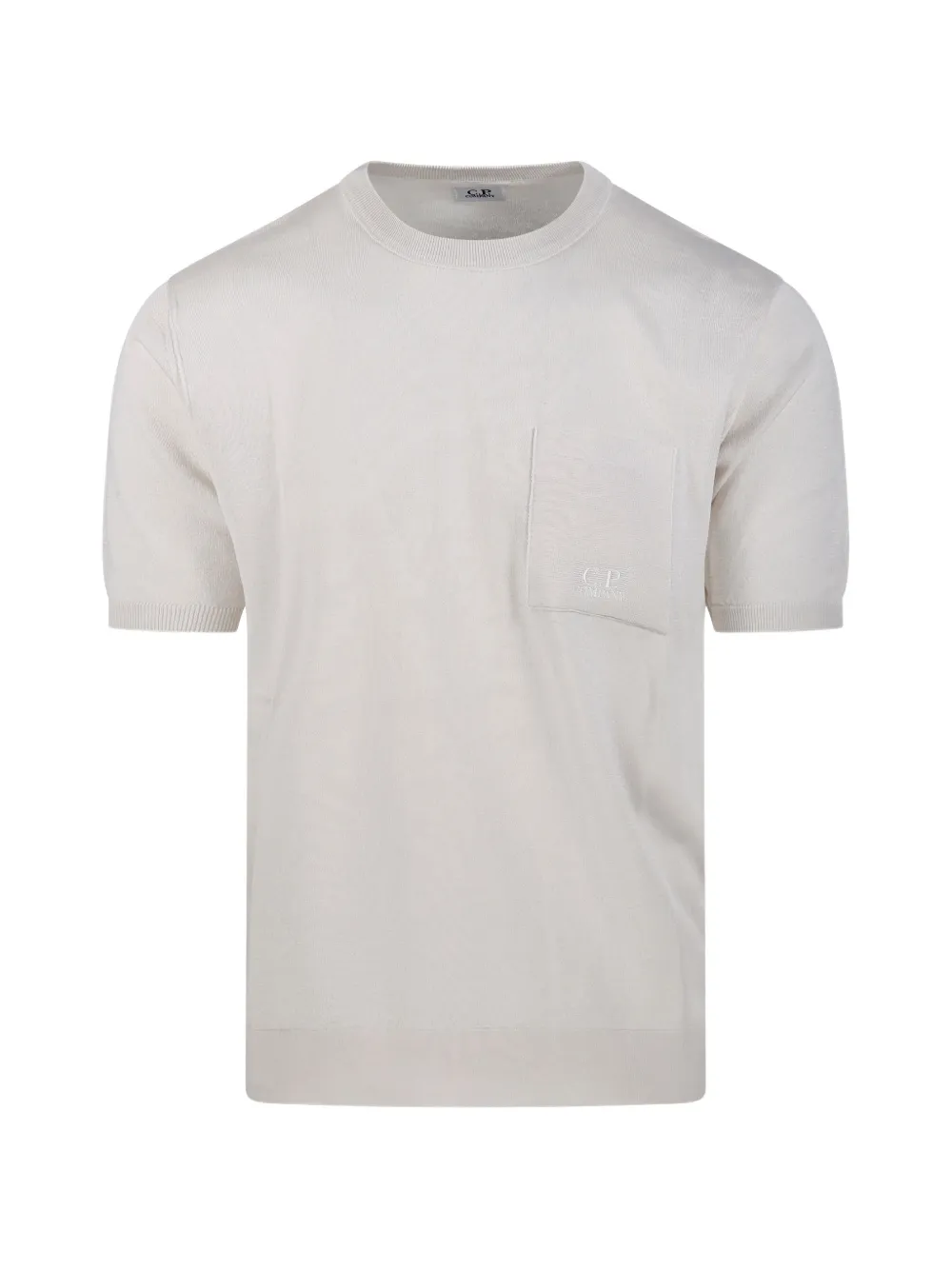 C.P. Company logo-embroidered pocket T-shirt - Toni neutri