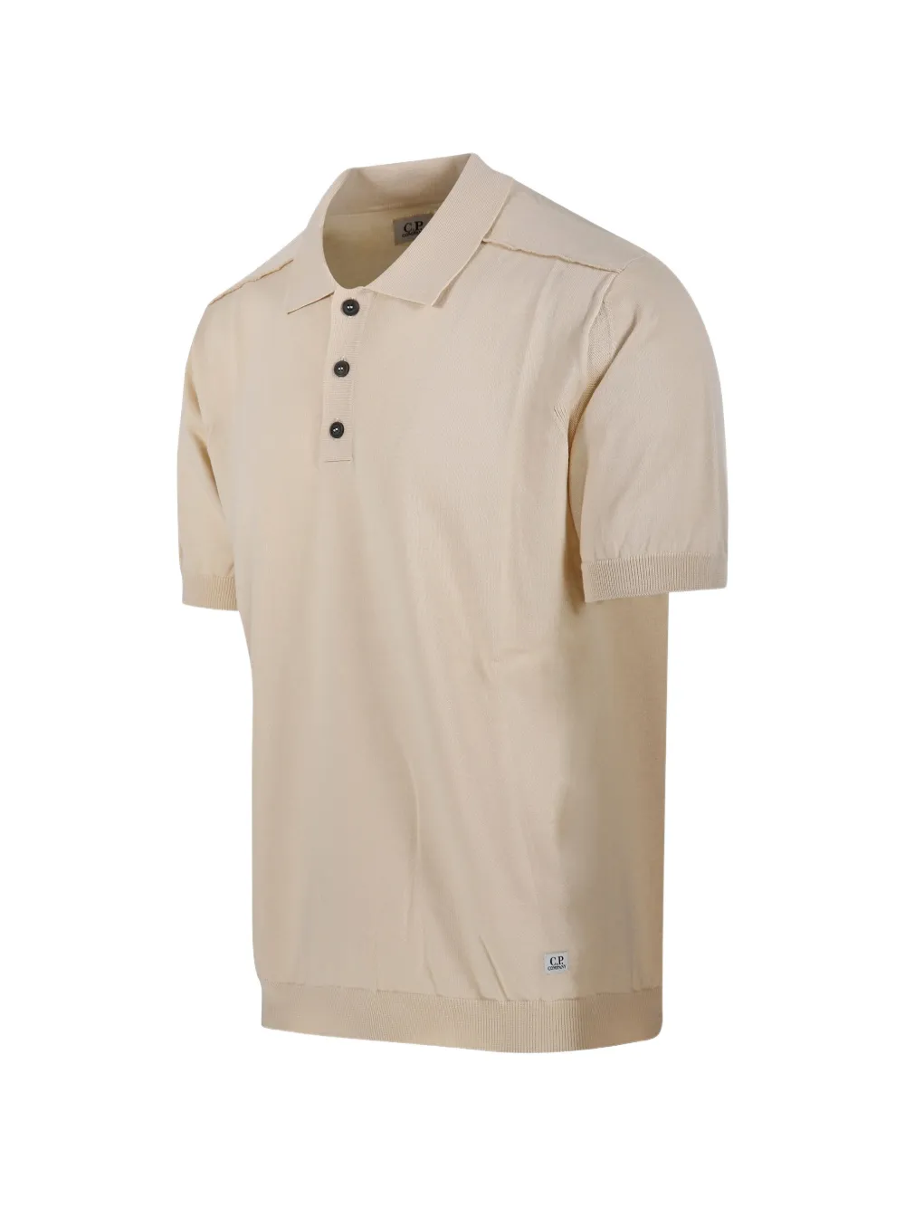 C.P. Company Gebreid vest met knopen en korte mouwen Beige