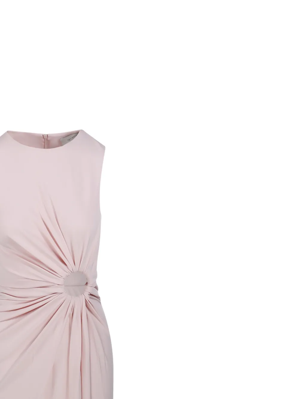 Ring-Detail Draped Maxi Dress