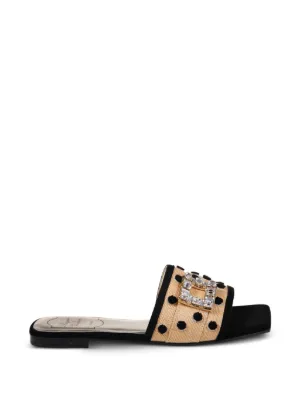 Valentino Garavani ロックスタッズ カボション レザーサンダル