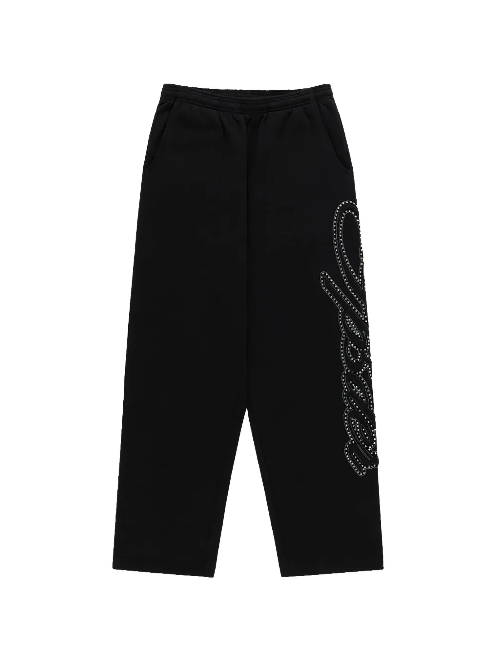 SP5DER rhinestone-embellished track pants - Nero