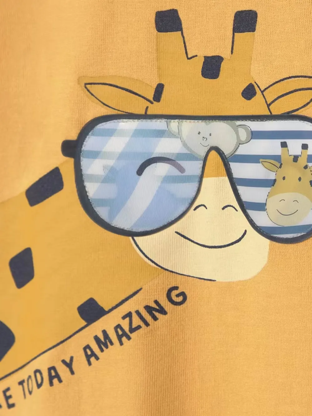  Mayoral Giraffe Graphic T-shirt - Yellow 