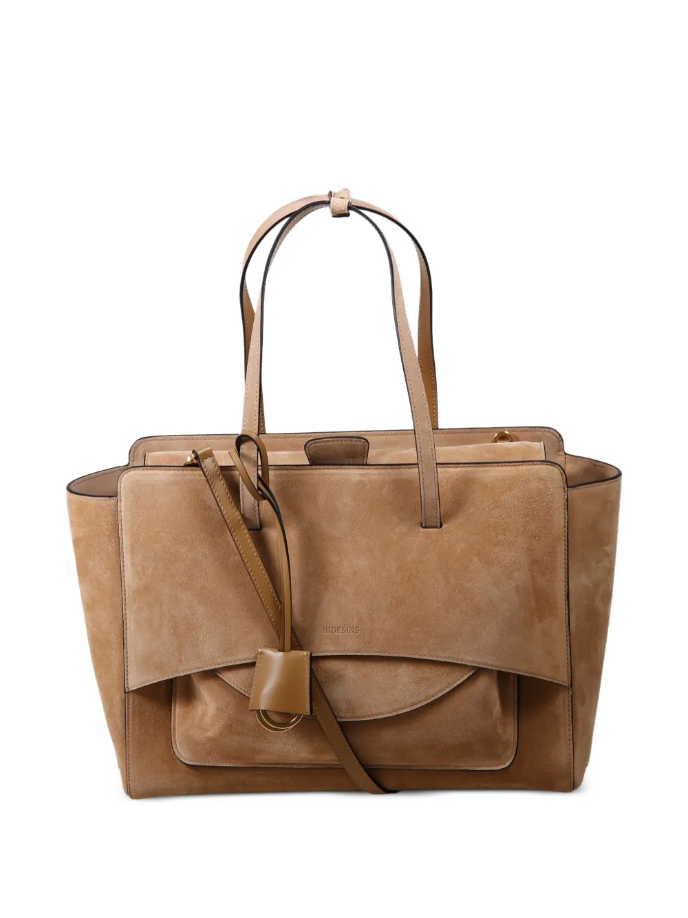 HIDESINS Flap tote bag - Marrone