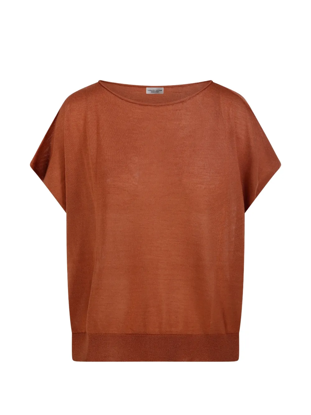 Roberto Collina short-sleeve knit T-shirt - Braun