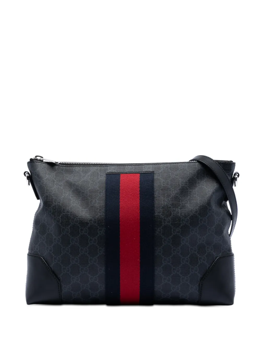 Gucci Pre-Owned 2016-2025 GG Supreme Web crossbody bag - Nero