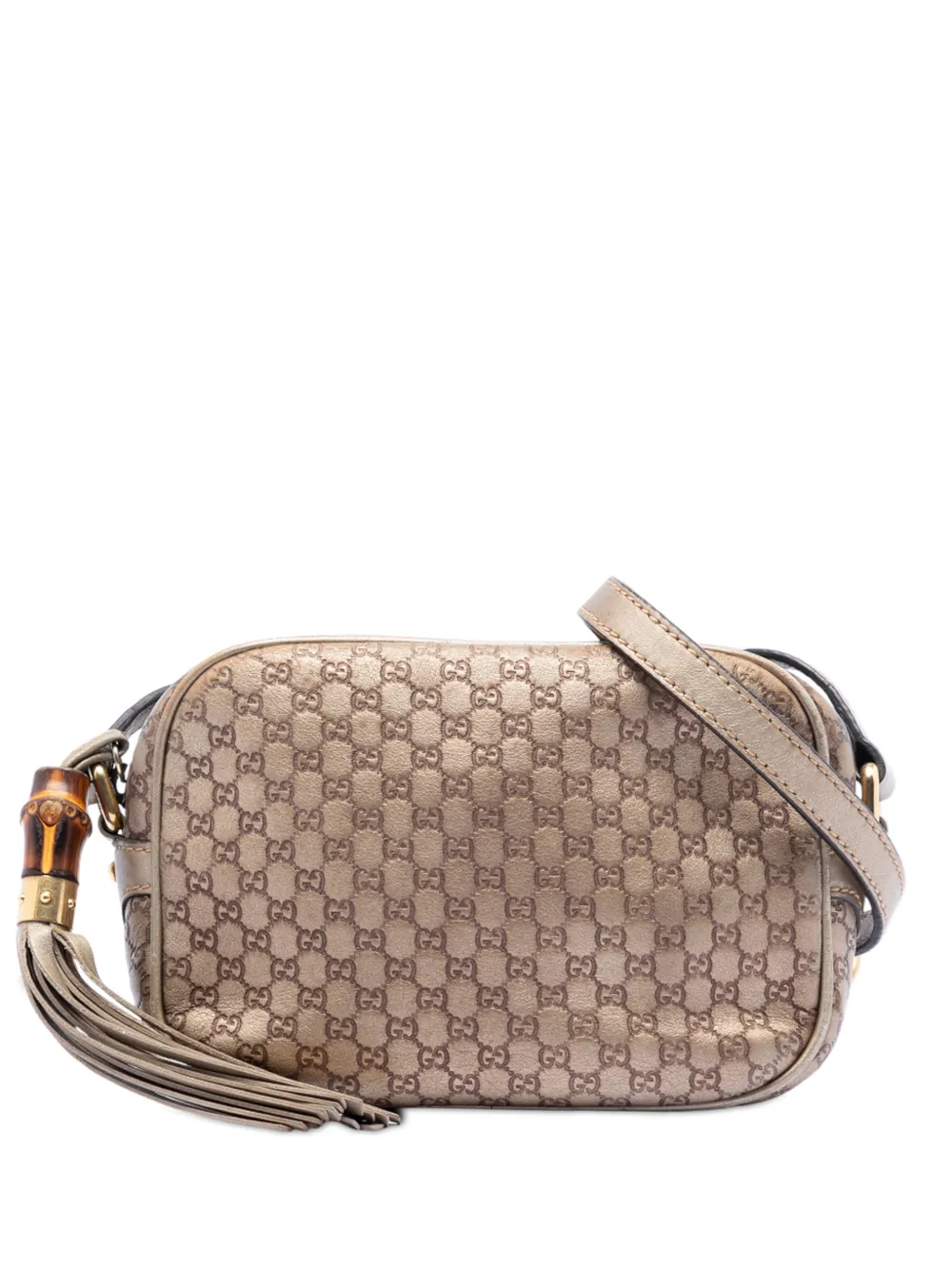 Gucci Pre-Owned 2016-2026 Metallic Microguccissima Sunshine Disco Camera Bag crossbody bag - Oro