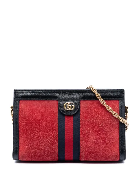 Gucci Pre-Owned 2016-2026 Small Suede Ophidia Chain crossbody bag