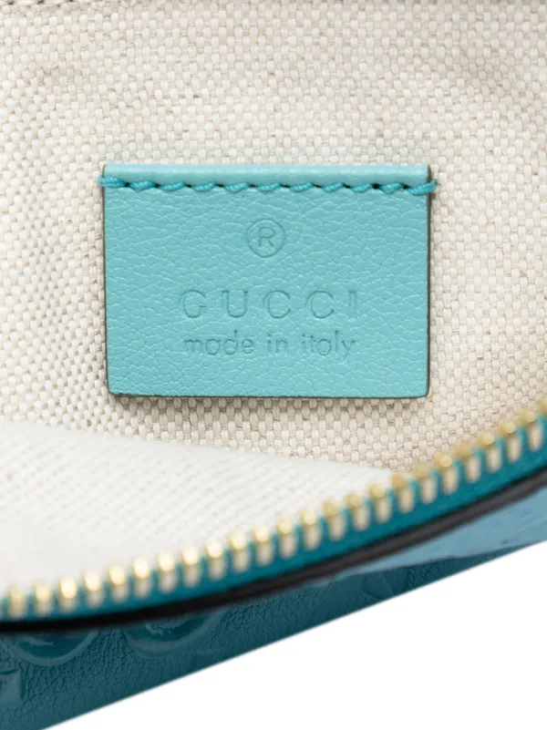 グッチ　チェーン付　ポーチ Gucci Pre-Owned 2016-2026 GGスターエンボス レザー ウィズ チェーン