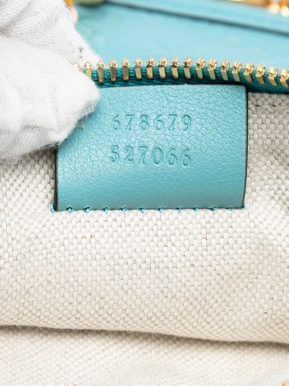 Gucci Pre-Owned 2016-2026 GGスターエンボス レザー ウィズ チェーン
