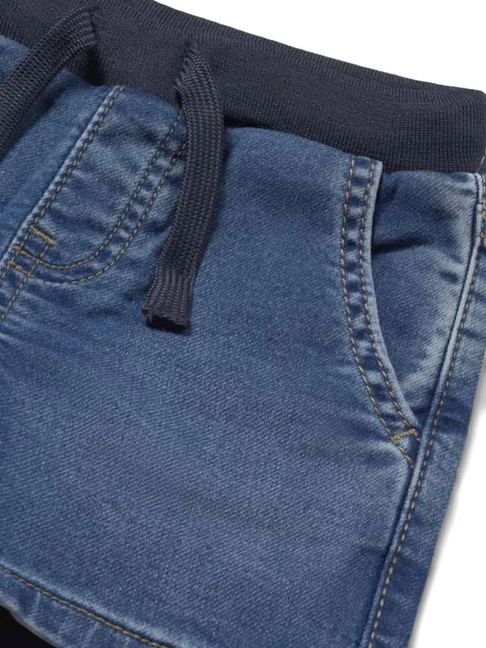  Mayoral Denim Baby Shorts - Blue 