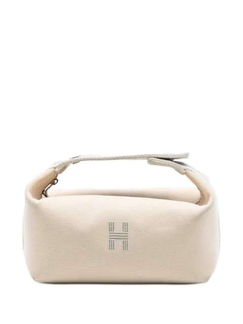 Hermès Pre-Owned 2021-2025 Small Toile Bride A Brac Case vanity bag