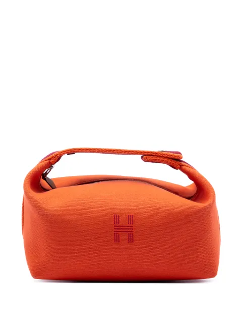 Hermès Pre-Owned 2020-2025 Small Toile Bride A Brac Case vanity bag