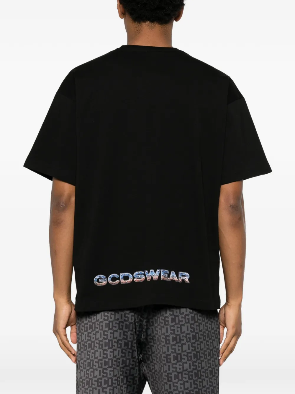 GCDS Bulletproof T-shirt met logoprint Zwart