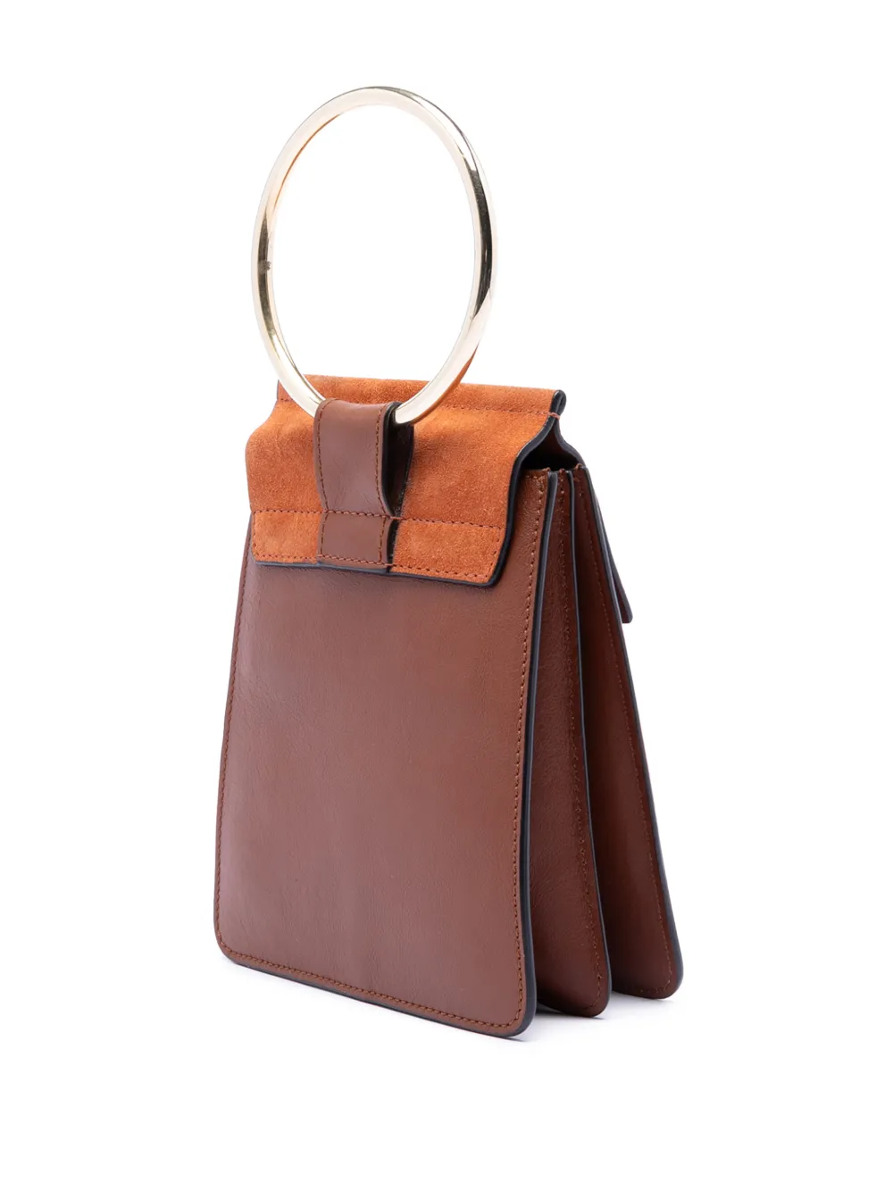 2019 Mini Calfskin And Suede Faye Bracelet Bag Satchel