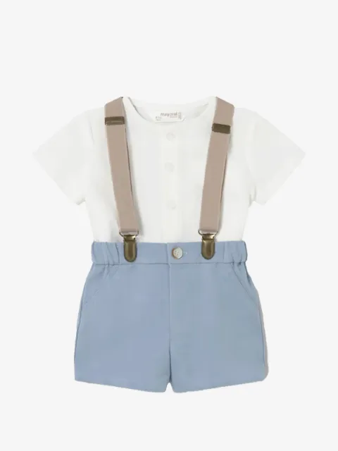 Mayoral Short-Set mit Hosenträgern