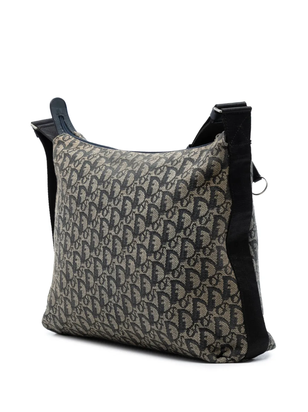 Dior Pre-owned 2011 Diorissimo Trotter Canvas Crossbody Bag in Blue, view 3