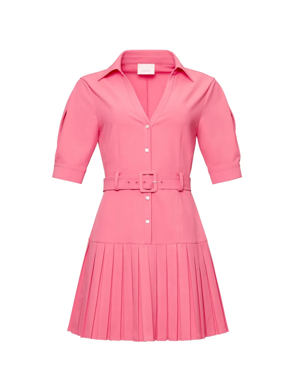 Cinq A Sept Moriah pleated belted mini dress - Rosa