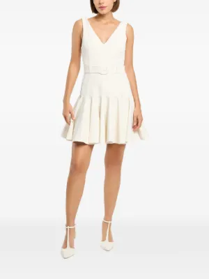 Fleur Du Mal Flared Corset Dress | White | FARFETCH