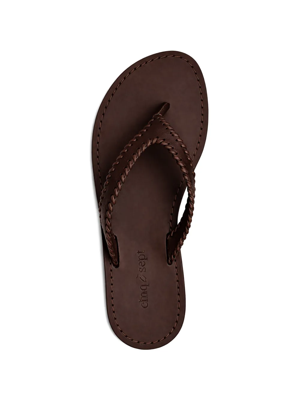 Cinq A Sept Jessica leren sandalen Bruin