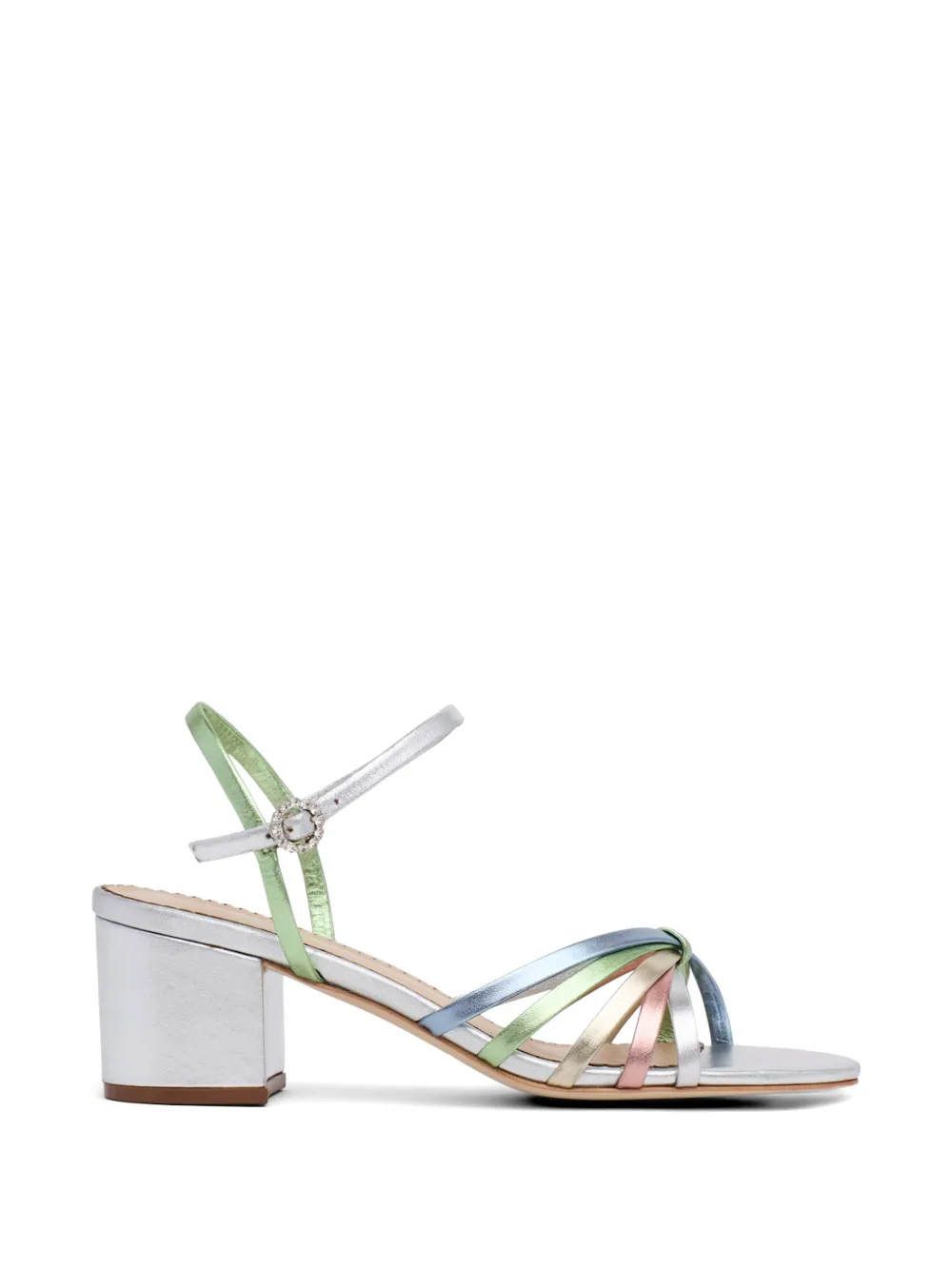 Cinq A Sept Nicole block-heel sandals - Argento