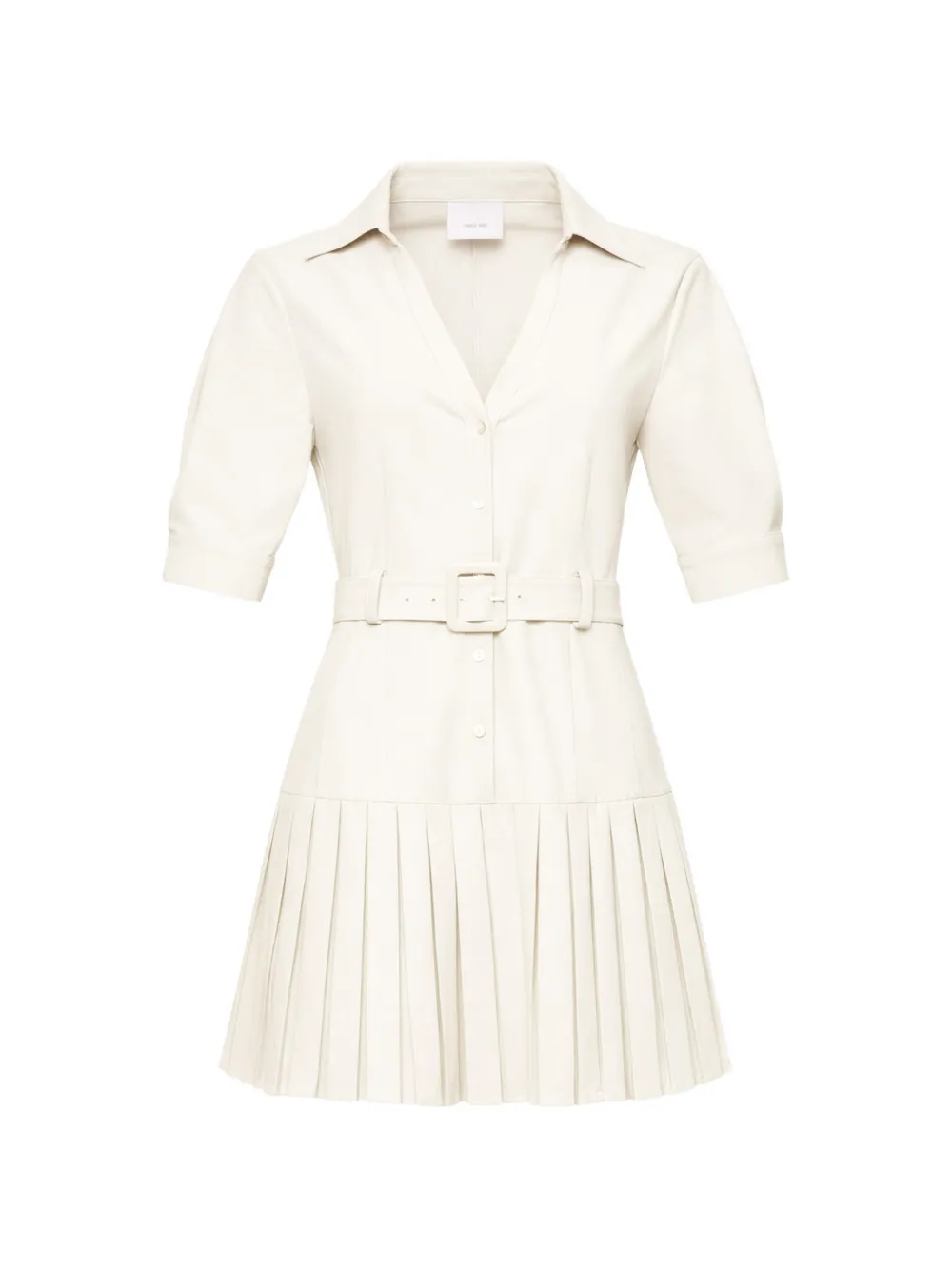 Cinq A Sept Moriah pleated belted mini dress - Toni neutri