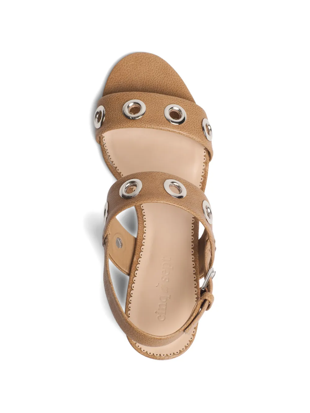 Cinq A Sept Gemma sandalen met blokhak Beige