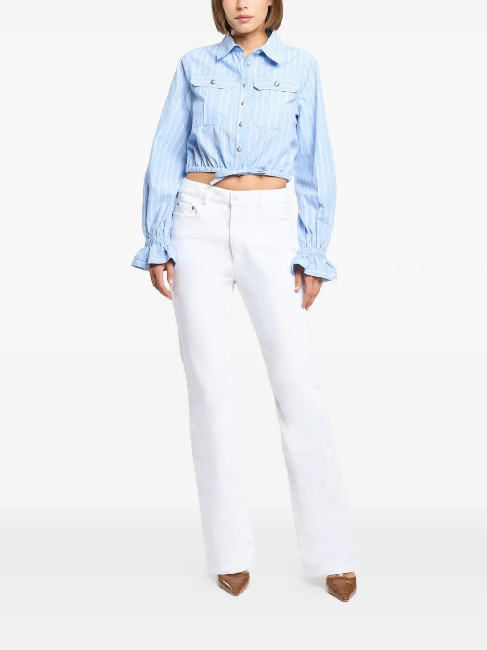 Cinq A Sept Prezley gestreepte blouse Blauw