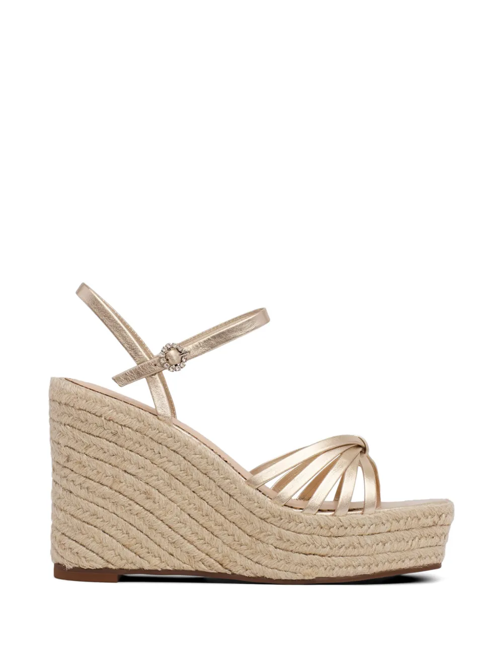 Cinq A Sept Helen sandalen met sleehak Goud