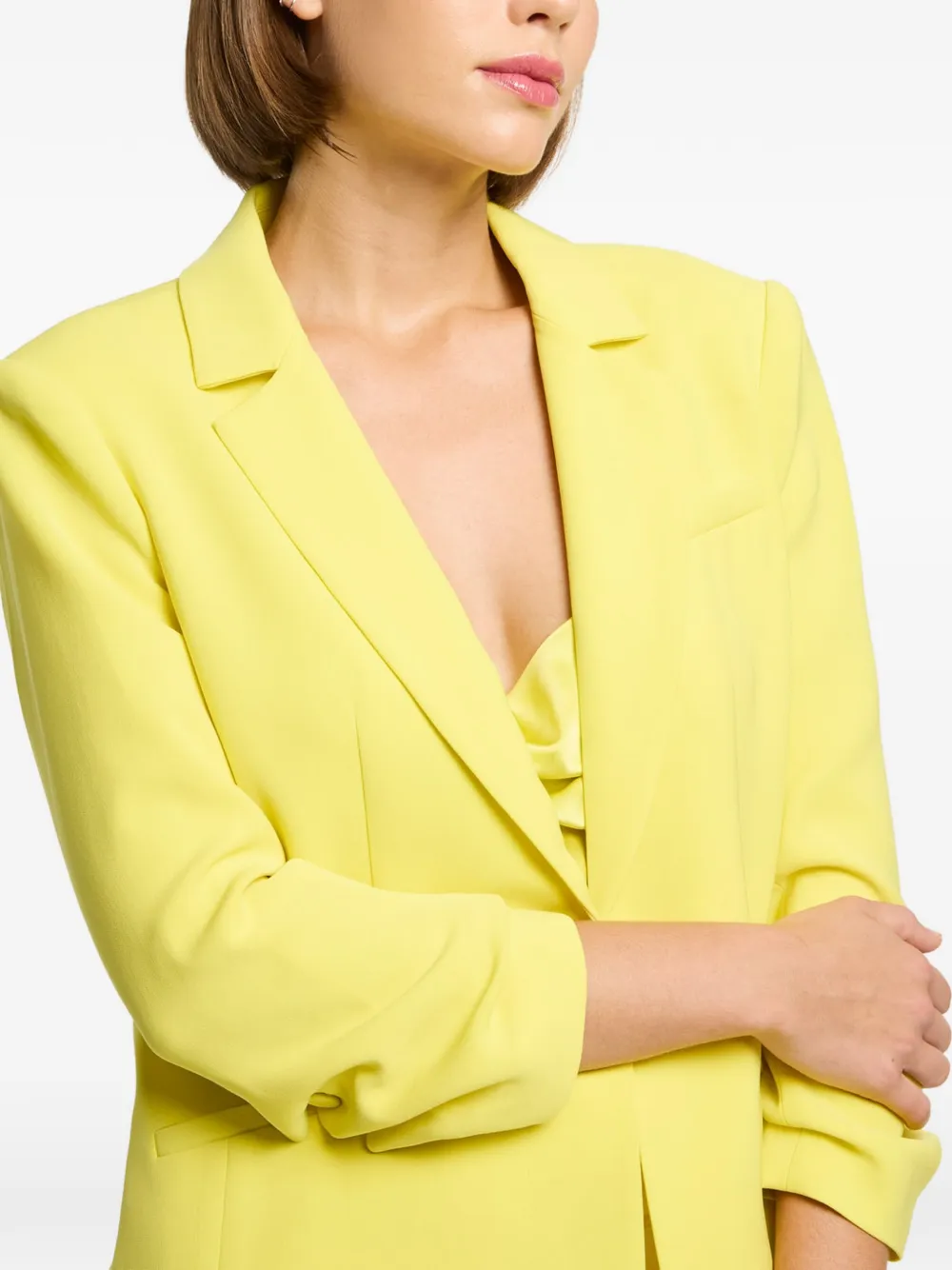 Cinq A Sept Khloe crêpe blazer Geel
