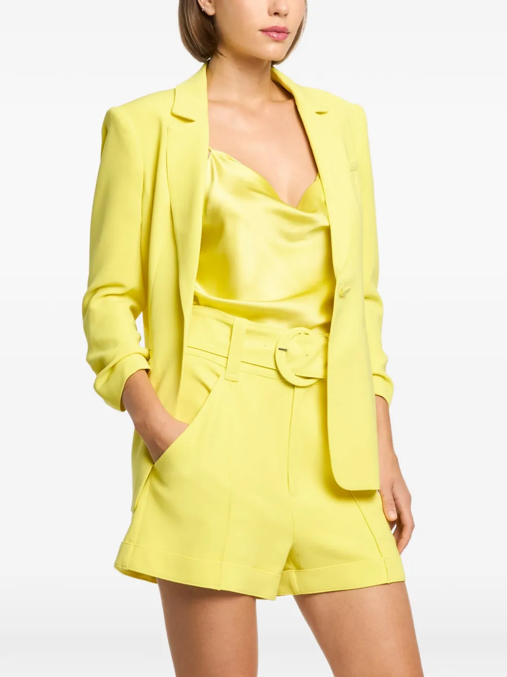 Cinq A Sept Khloe Crepe Blazer - Yellow 