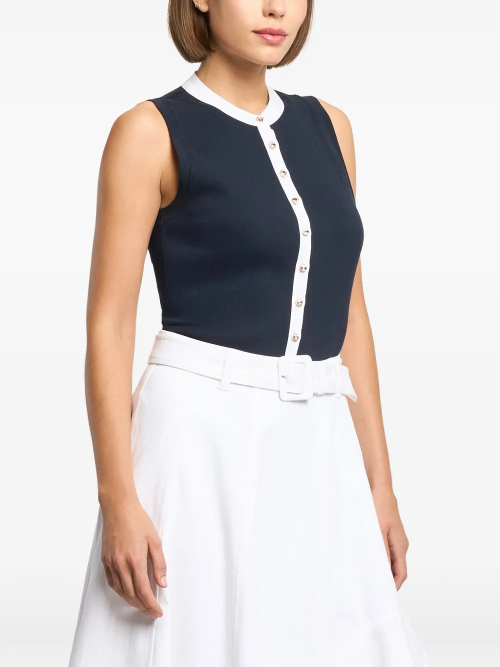 Cinq A Sept Beverly blouse met knopen Blauw