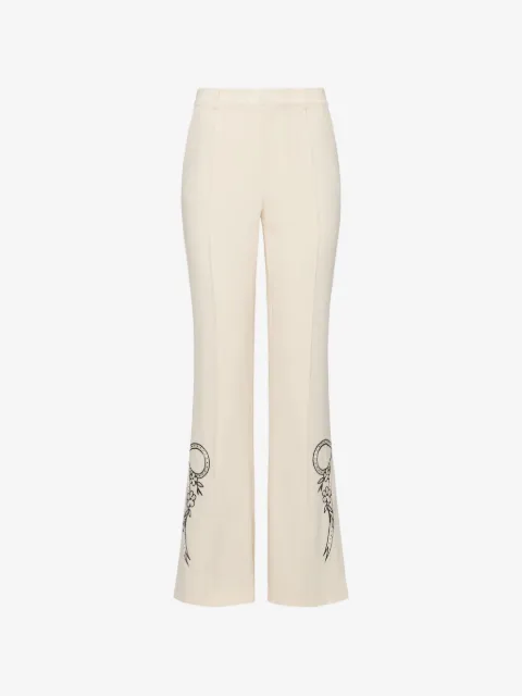 Cinq A Sept Abeline floral-detail trousers