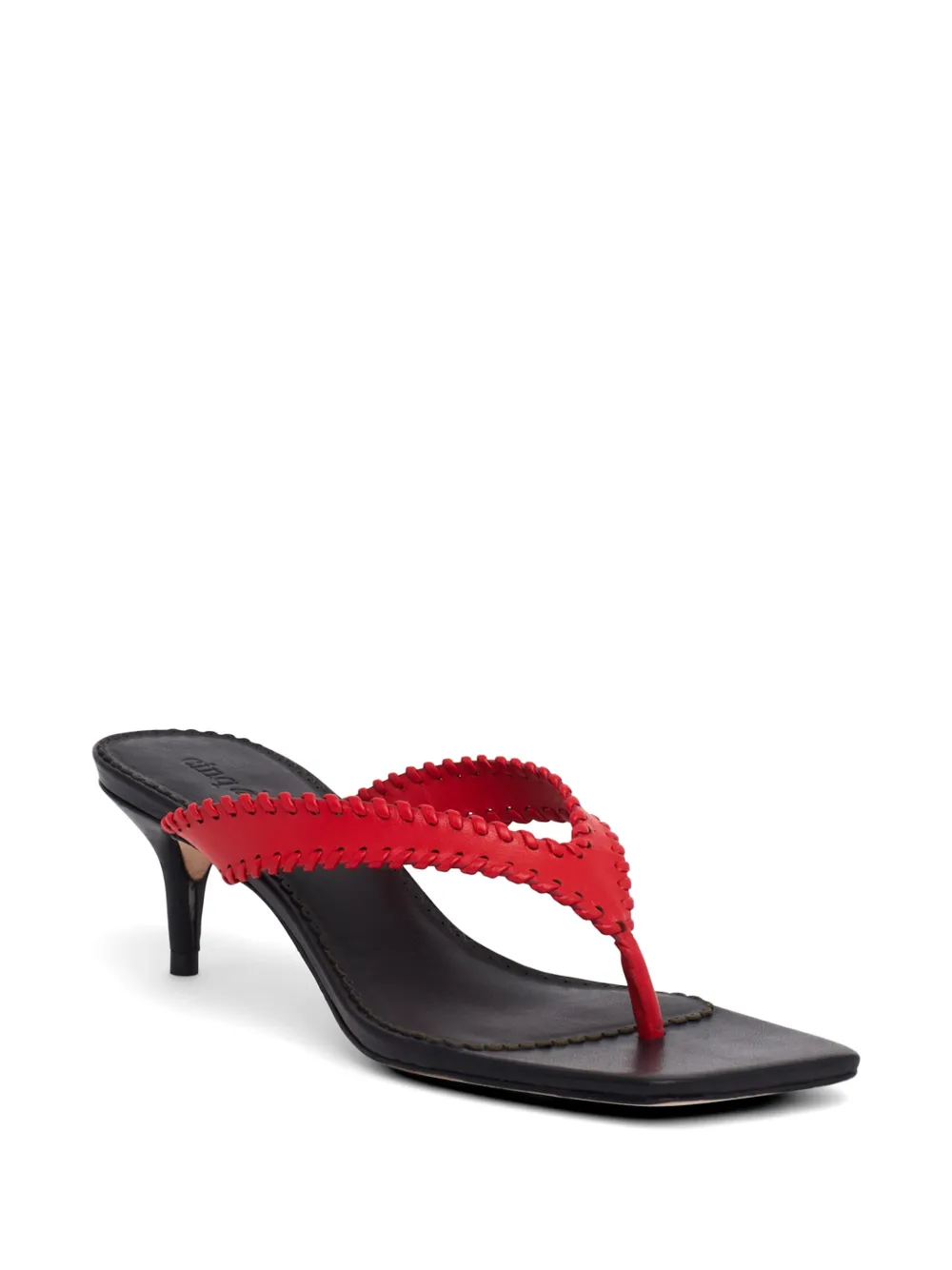 Cinq A Sept Frankie sandalen met kitten hak Zwart