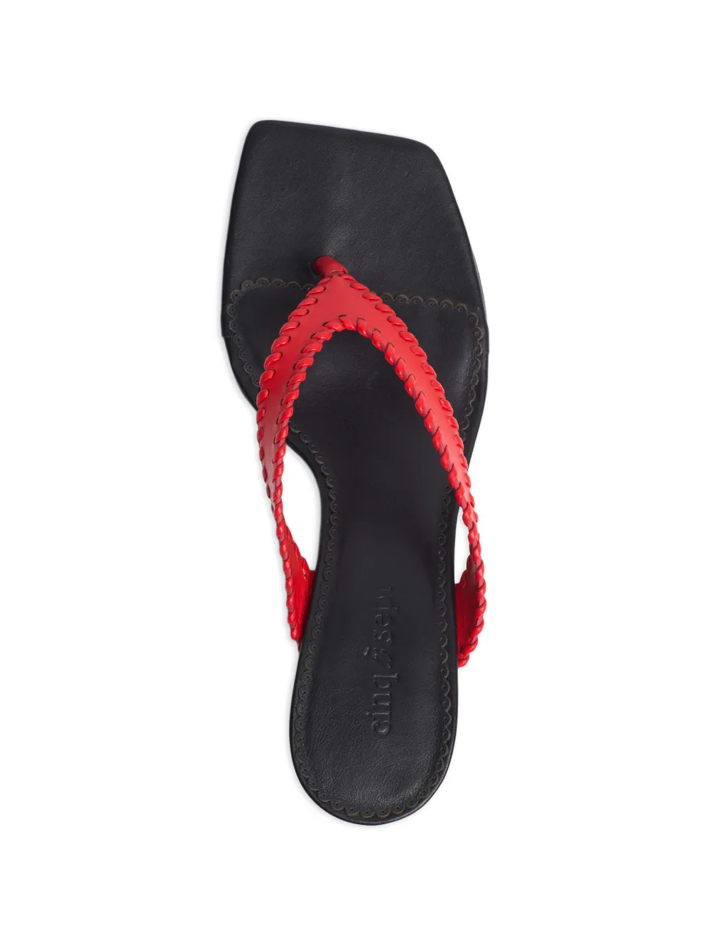 Cinq A Sept Frankie sandalen met kitten hak Zwart