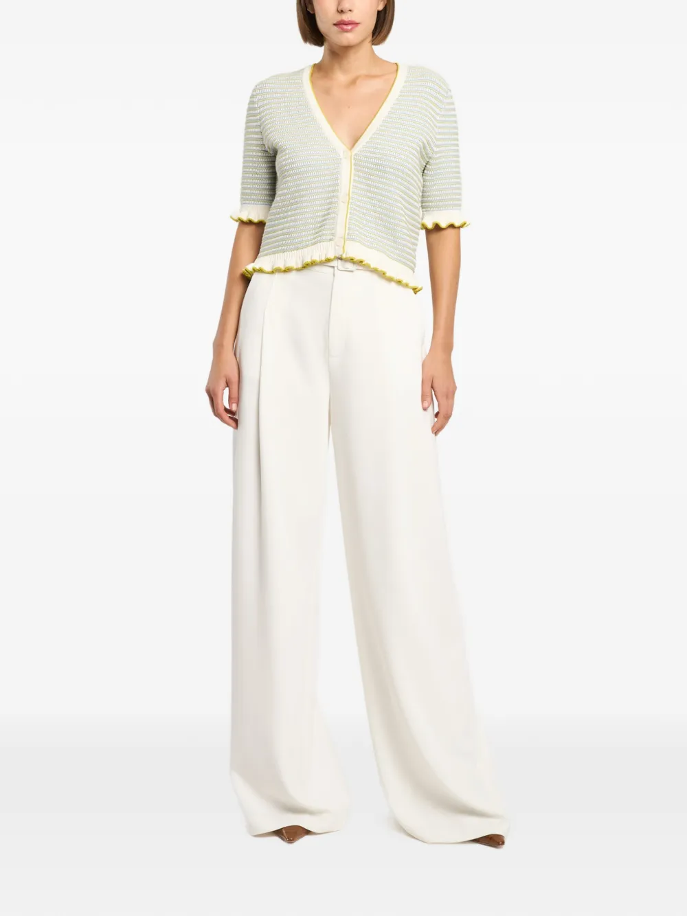  Cinq A Sept Clem Ruffled Cardigan - Blue 