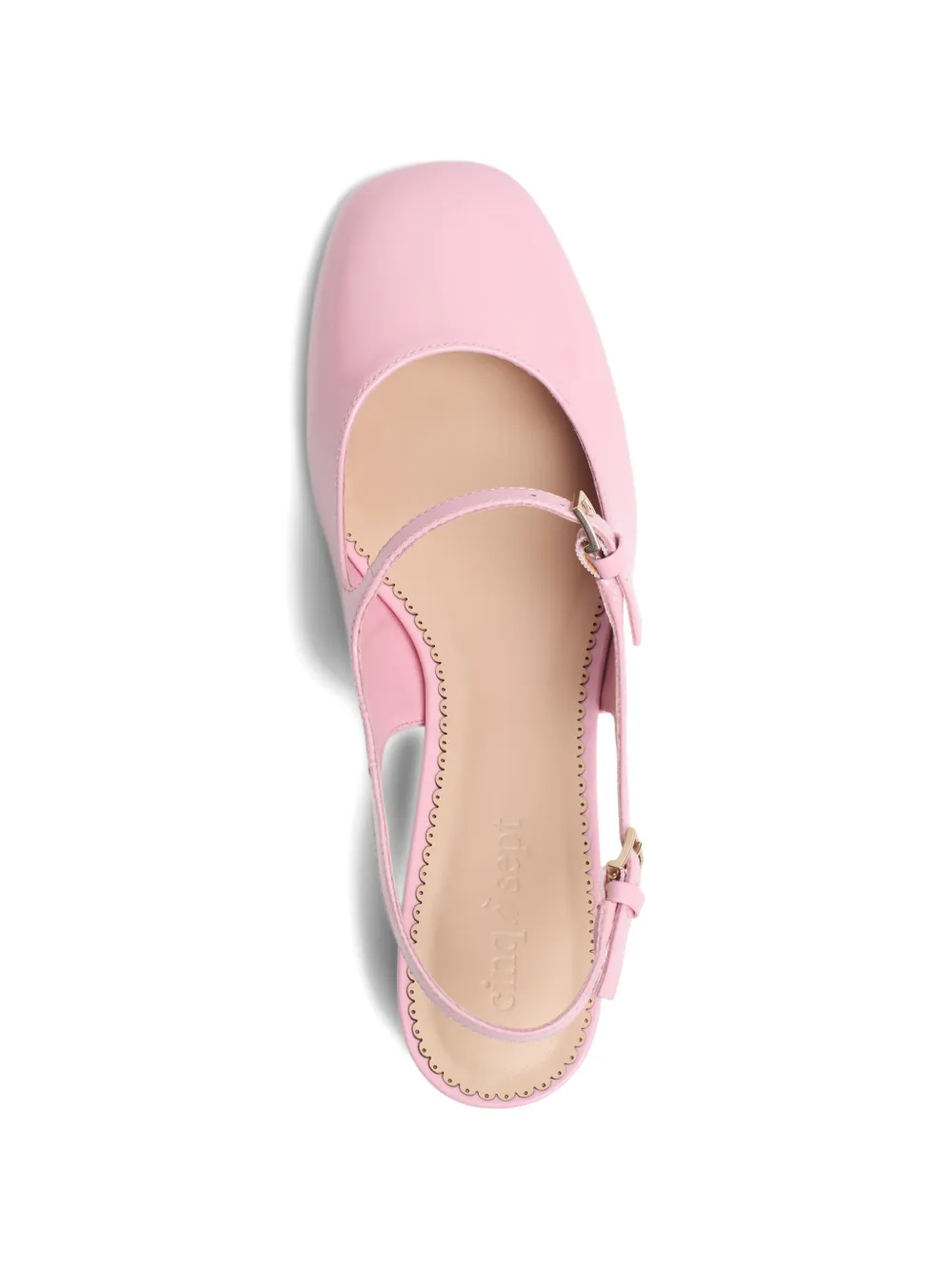Cinq A Sept Diana leren slingback pumps Roze