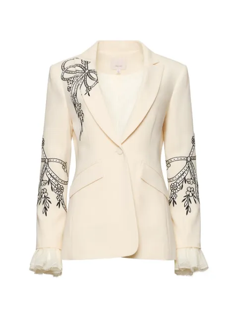 Cinq A Sept Cheyenne cascading ribbon blazer