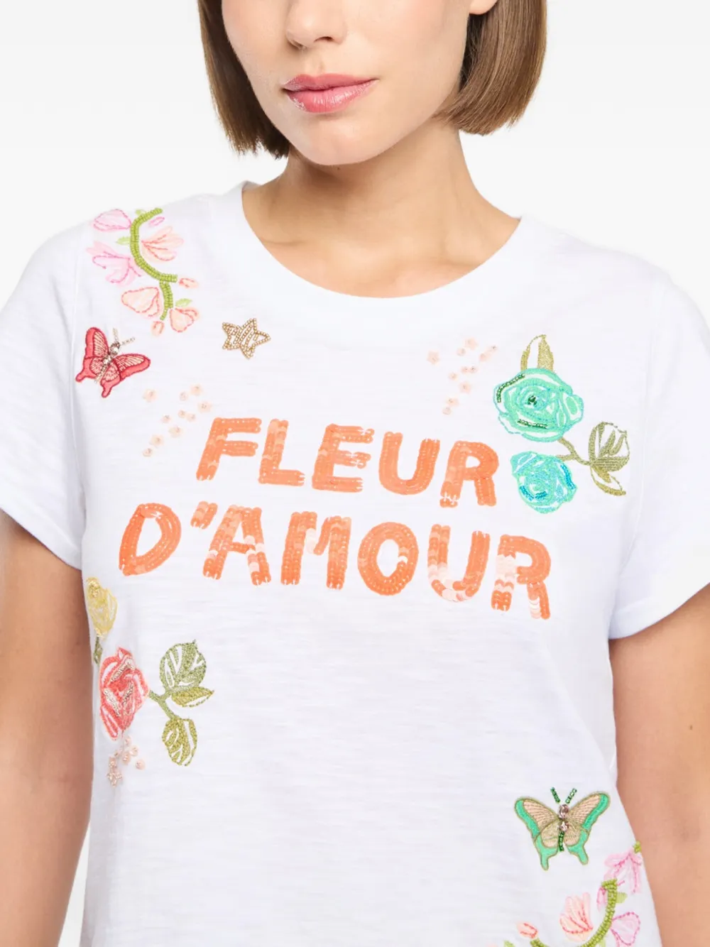 Cinq A Sept Fleur d'Amour T-shirt Wit