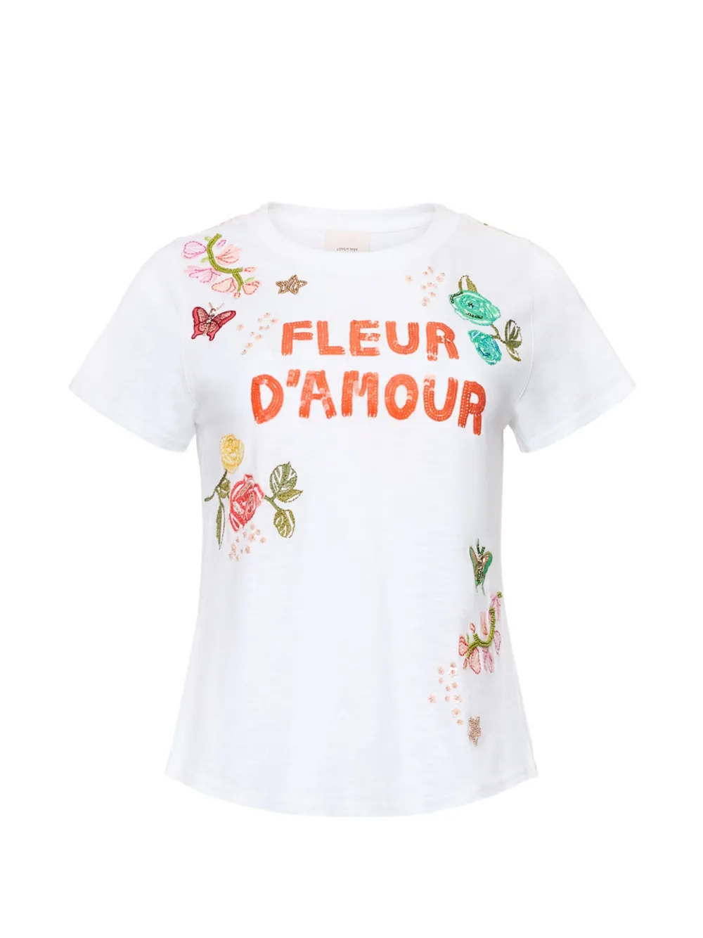 Cinq A Sept Fleur d'Amour T-shirt - Bianco