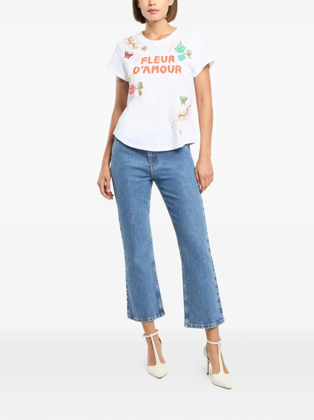 Cinq A Sept Fleur d'Amour T-shirt Wit