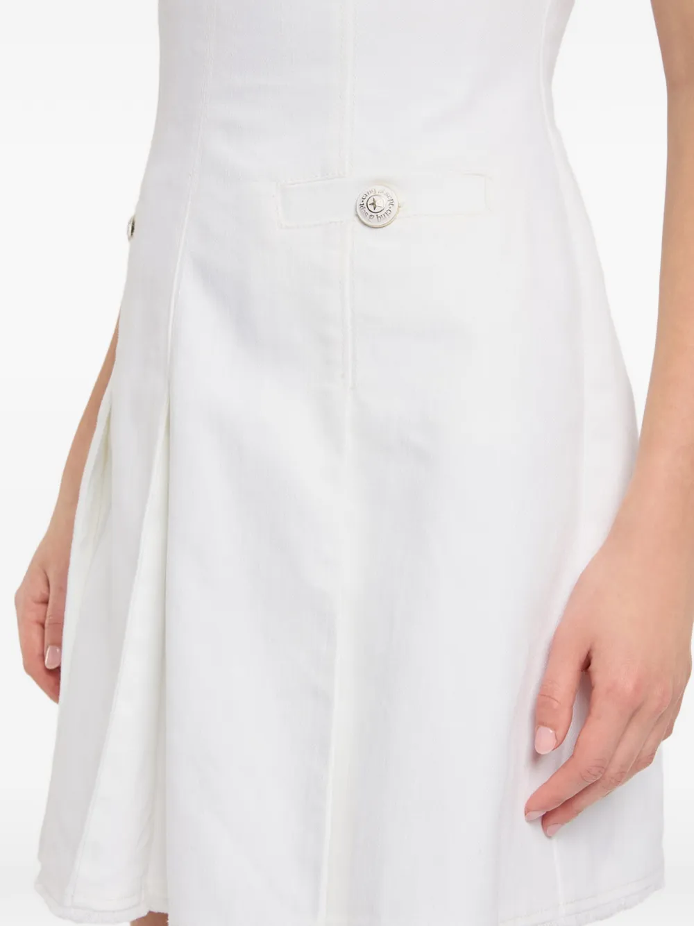 Cinq A Sept Jean mini-jurk met knoopdetail Wit