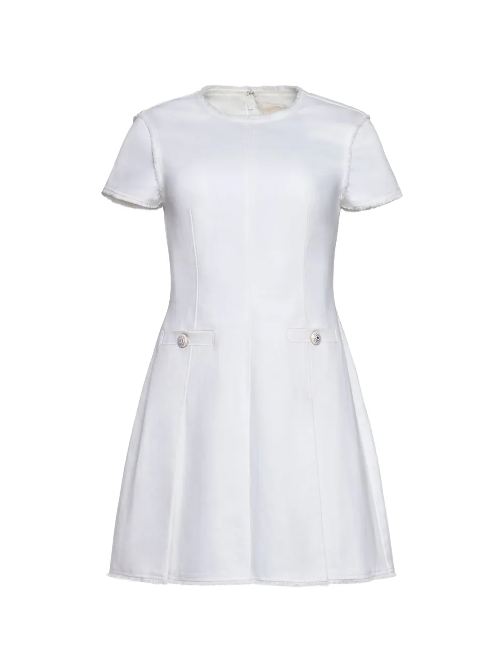 Cinq A Sept Jean button-detail mini dress - Bianco