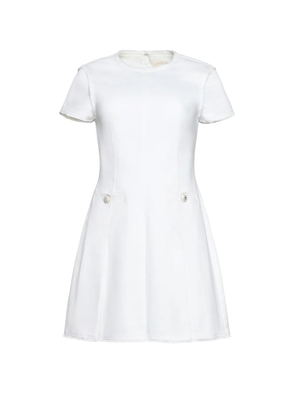 Cinq A Sept Jean button-detail mini dress - Bianco