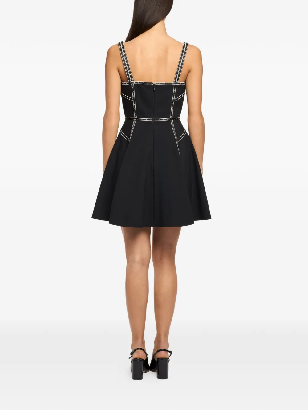 Cinq A Sept Jelena flared jurk Zwart