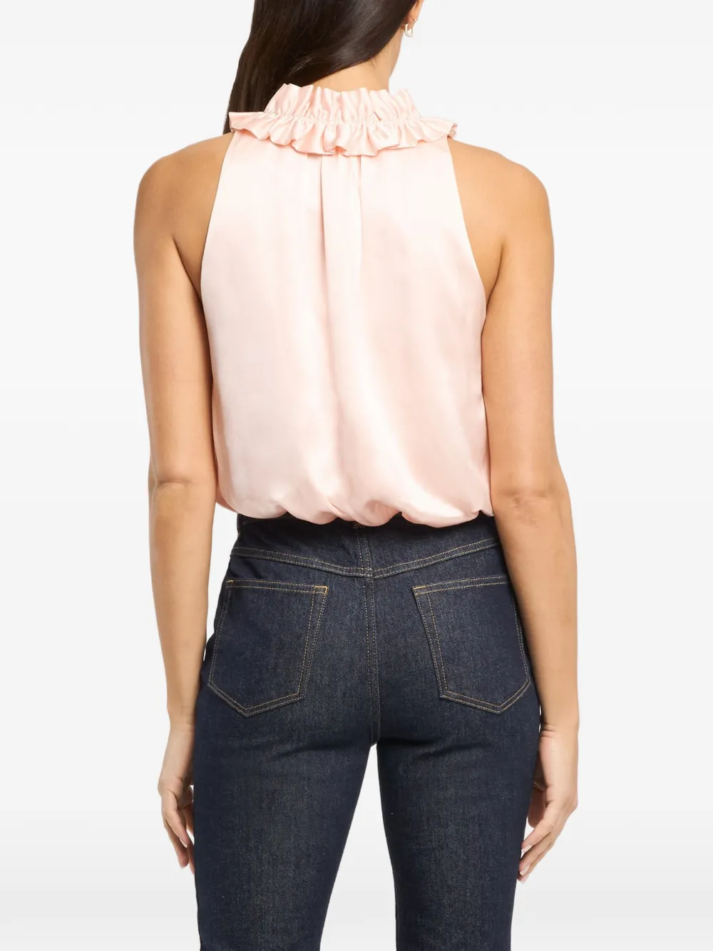 Cinq A Sept Lucianna top met ruches Roze