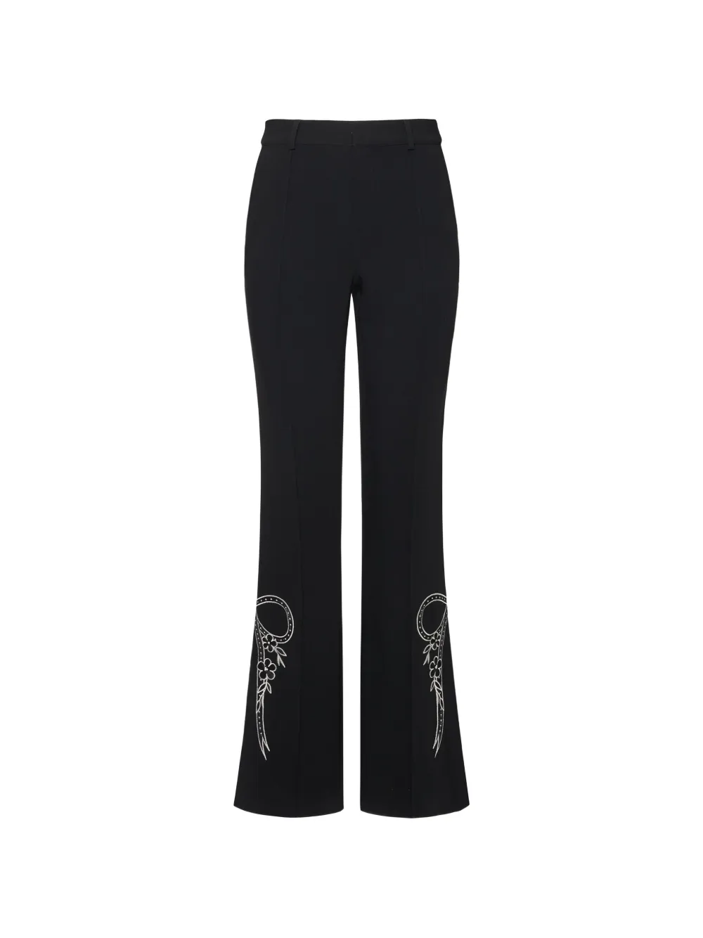 Cinq A Sept Cascading ribbon trousers - Nero