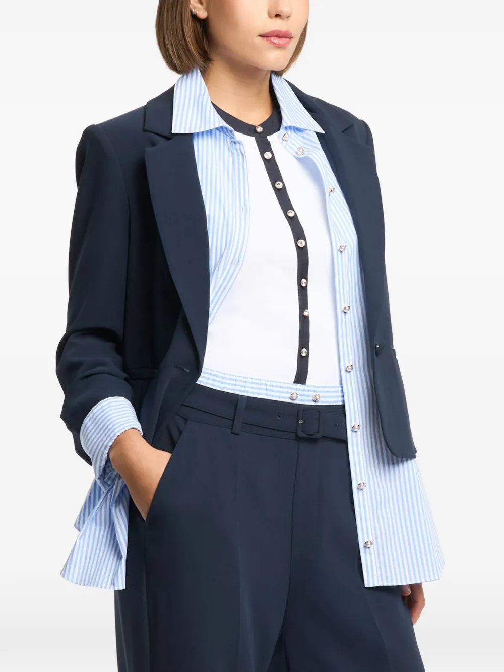 Cinq A Sept Aron gelaagde blazer Blauw