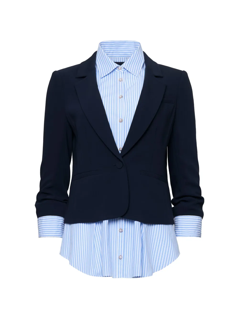 Cinq A Sept Blazer a strati Aron - Blu