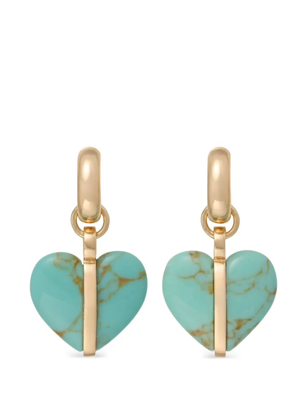 Roxanne Assoulin heart-stone earrings - Oro